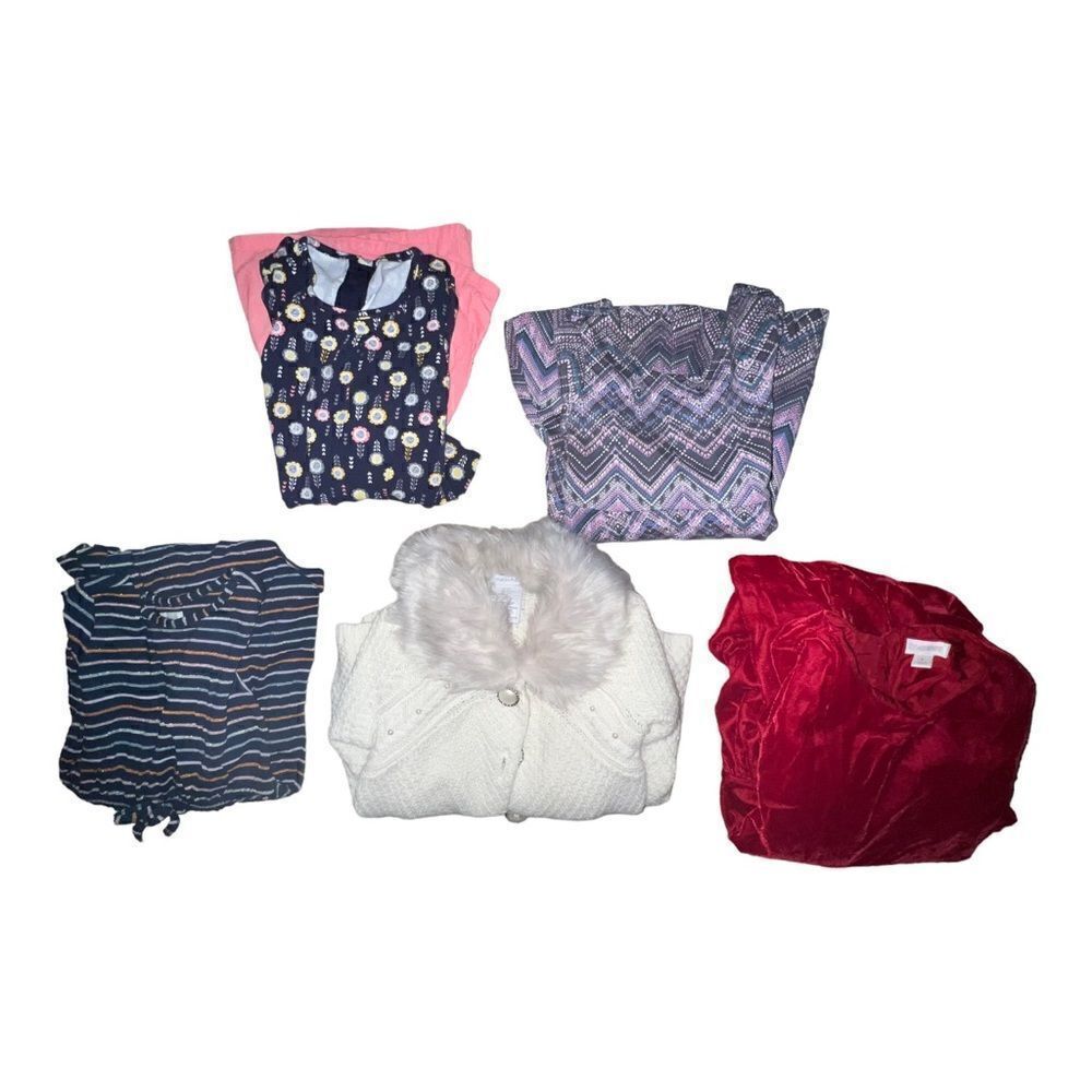 Gymboree Tahari Girl Lot of Five Dresses Sweater Cardigan Fall Winter Size 4 EUC
